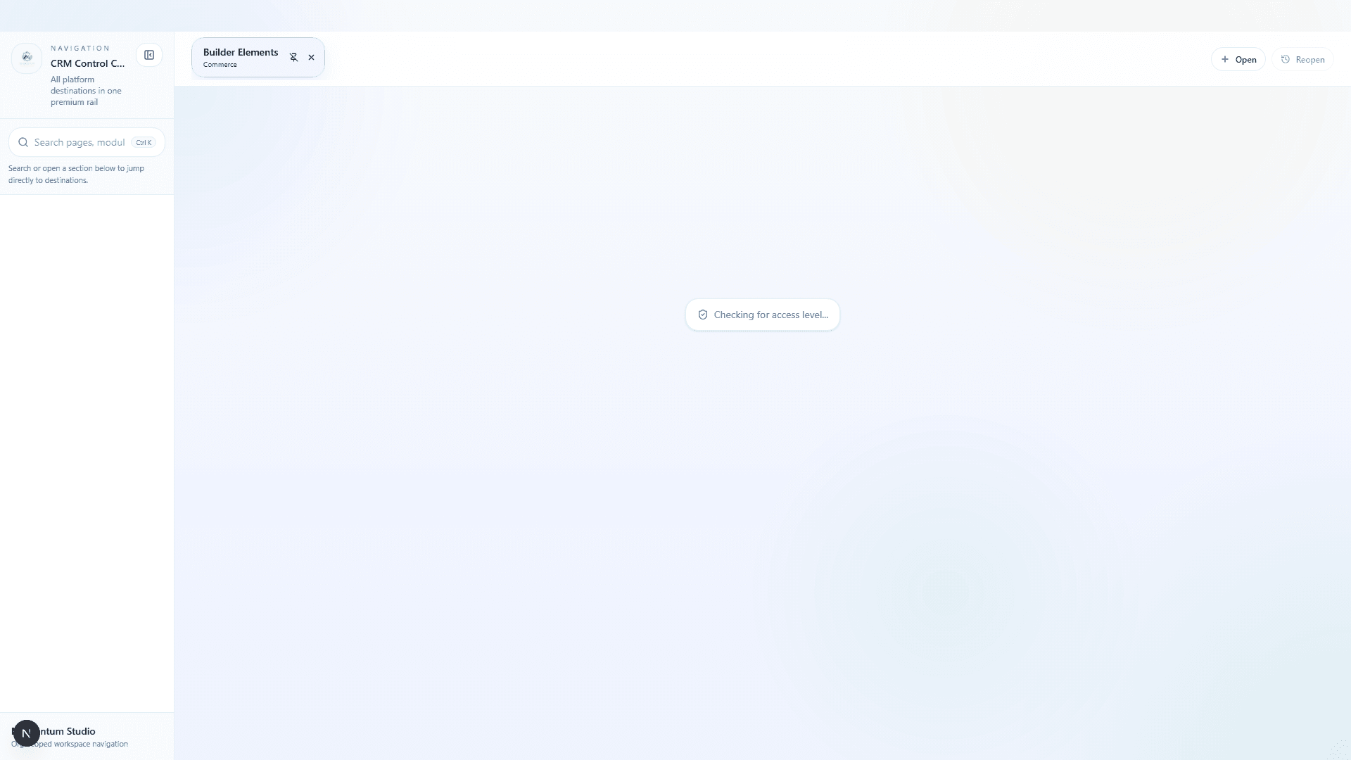 Commerce builder screenshot